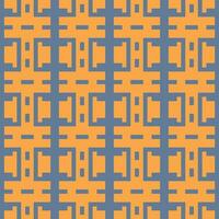 un Orange et gris modèle avec carrés vecteur