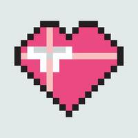 pixel cœur vecteur illustration