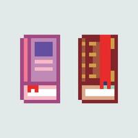 pixel livre illustration vecteur