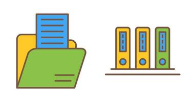 dossier et Bureau des dossiers icône vecteur