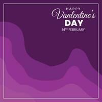 Valentin journée abstrait Contexte avec violet Couleur vecteur