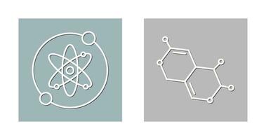 proton et molécule icône vecteur