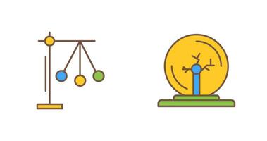 pendule et plasma Balle icône vecteur