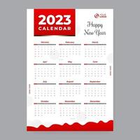 modèle de calendrier 2023 vecteur