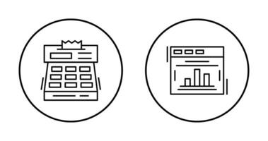 statistiques et check-out icône vecteur