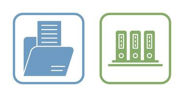 dossier et Bureau des dossiers icône vecteur