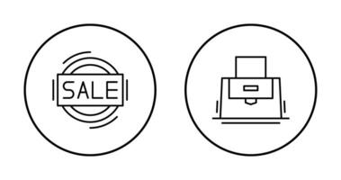 vente et bourse icône vecteur