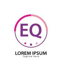 lettre eq logo. e Q. eq logo conception vecteur illustration pour Créatif entreprise, entreprise, industrie. pro vecteur