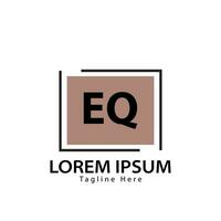 lettre eq logo. e Q. eq logo conception vecteur illustration pour Créatif entreprise, entreprise, industrie. pro vecteur