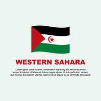 occidental Sahara drapeau Contexte conception modèle. occidental Sahara indépendance journée bannière social médias poste. occidental Sahara Contexte vecteur