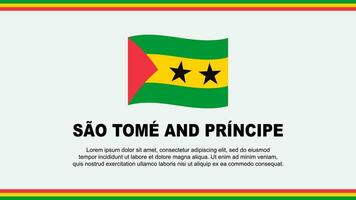 sao tome et principe drapeau abstrait Contexte conception modèle. sao tome et principe indépendance journée bannière social médias vecteur illustration. conception