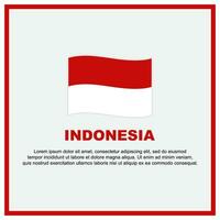 Indonésie drapeau Contexte conception modèle. Indonésie indépendance journée bannière social médias poste. Indonésie bannière vecteur