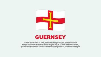 Guernesey drapeau abstrait Contexte conception modèle. Guernesey indépendance journée bannière social médias vecteur illustration. Guernesey Contexte