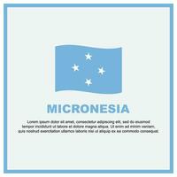 micronésie drapeau Contexte conception modèle. micronésie indépendance journée bannière social médias poste. micronésie bannière vecteur