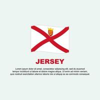 Jersey drapeau Contexte conception modèle. Jersey indépendance journée bannière social médias poste. Jersey Contexte vecteur