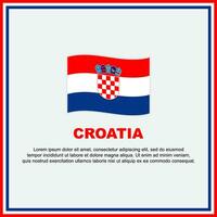 Croatie drapeau Contexte conception modèle. Croatie indépendance journée bannière social médias poste. Croatie bannière vecteur