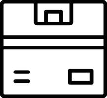 illustration de conception d'icône de vecteur de boîte