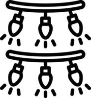illustration de conception d'icône de vecteur de guirlande