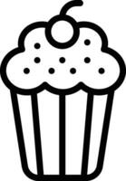 illustration de conception d'icône de vecteur de gâteau de tasse