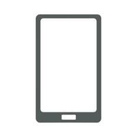 téléphone intelligent avec Vide blanc écran isolé sur blanc arrière-plan, téléphone Facile agrafe art vecteur illustration.