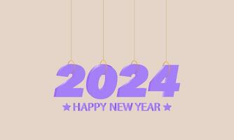 Nouveau années veille 2024 compte à rebours fête et fête concept avec feux d'artifice, Champagne, et de fête amusement. vacances salutation carte, arrière-plan, bannière, carte, affiche conception. vecteur