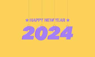 Nouveau années veille 2024 compte à rebours fête et fête concept avec feux d'artifice, Champagne, et de fête amusement. vacances salutation carte, arrière-plan, bannière, carte, affiche conception. vecteur