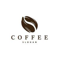 café logo, Facile caféine boisson conception de café haricots, pour café, bar, restaurant ou produit marque affaires vecteur