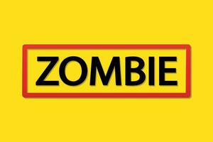 zombi image Jaune vecteur