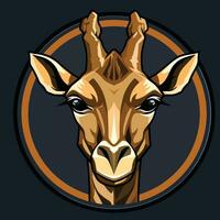 des sports logo de une girafe vecteur