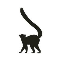 animal silhouette icône dans plat style. animal vecteur illustration sur blanc isolé Contexte. affaires concept.