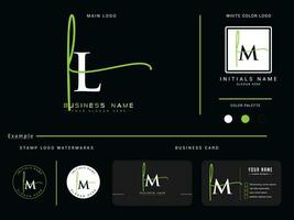 minimaliste ll logo l'image de marque, Signature ll lettre logo vecteur art pour magasin