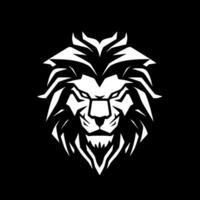 lion, noir et blanc vecteur illustration