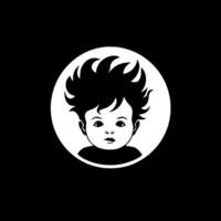 bébé, noir et blanc vecteur illustration