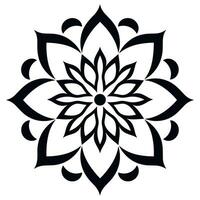 noir et blanc abstrait circulaire modèle mandala, mandala ligne dessin conception, coloré ornemental luxe mandala modèle vecteur