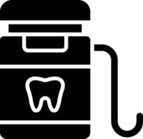dentaire soie vecteur icône conception illustration