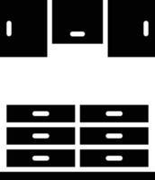 illustration de conception d'icône de vecteur de placard