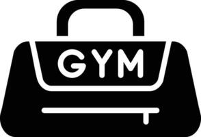 Gym sac vecteur icône conception illustration