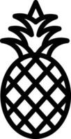 illustration de conception icône vecteur ananas
