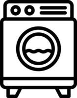 illustration de conception d'icône de vecteur de machine à laver