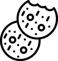 biscuits vecteur icône illustration de conception
