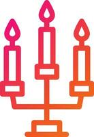 bougies vecteur icône conception illustration