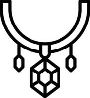 illustration de conception d'icône de vecteur de collier