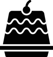illustration de conception d'icône de vecteur de pudding