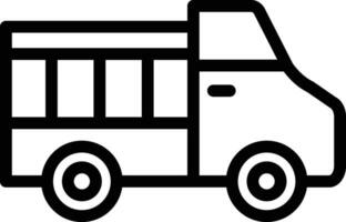 ramasser un camion vecteur icône conception illustration
