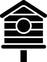 illustration de conception d'icône de vecteur de maison d'oiseau