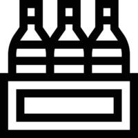 du vin boîte vecteur icône conception illustration