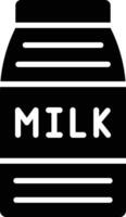 illustration de conception d'icône de vecteur de lait