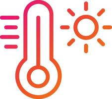 illustration de conception d'icône de vecteur de thermomètre