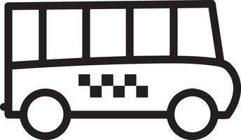 autobus transport symbole icône vecteur image. illustration de le silhouette autobus transport Publique Voyage conception image