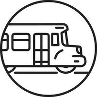 autobus transport symbole icône vecteur image. illustration de le silhouette autobus transport Publique Voyage conception image